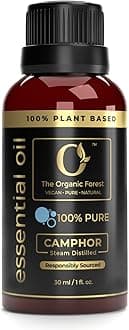 Plant Based Camphor Oil – Pure & Organic Kapoor Oil for Skin Care, Pain Relief, Massage & Aromatherapy – Best for Soothing, Cooling & Decongestion