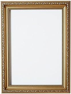 Gold – 20" x 16" Ready to hang Ornate Shabby Chic Picture/Photo/Poster frame with High Clarity Styrene Shatterproof Perspex Sheet & MDF backing board