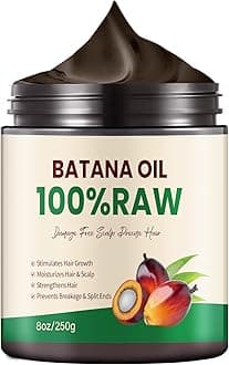 Batana Hair for Growth Oil 8OZ Pure Cold Pressed Formula Regrowth Hair Oils 100% Raw Batana Oil Hair Oils Mask Treatment Conditioner for Frizzy Enhances Hair Thickness Prevents Loss Men Women