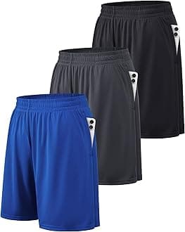 BALENNZ Athletic Shorts for Men with Pockets and Elastic Waistband Quick Dry Activewear