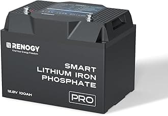 Renogy 12V 100Ah LiFePO4 Battery with Bluetooth and Self-Heating Function, 12V Lithium Leisure Battery over 5000 Deep Cycles with BMS & IP67 for Van Caravan Campervan Motorhome Cabin Marine