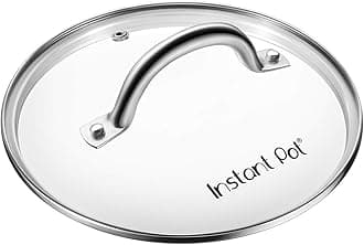 Instant Pot Tempered Glass Lid, 10.2-In, 8-Qt, Cooking Pot Lid, Stainless Steel Handle and Rim, Clear