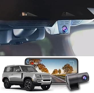 Front 2K+Rear 1080P Dash Cam Adapts for Land Rover Defender 90 110 130 2020-2026 (L663), OEM Style, 2 Channel HD Video, Built-in WiFi & APP, Loop Recording, G-Sensor, Easy to Use, 64GB Card