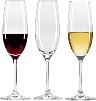 Ash & Roh® Ideal for White or Red Party Wine, Whisky Wine Clear Glass(Wine Glass, 3)