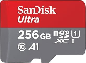 256GB Ultra microSDXC UHS-I Memory Card with Adapter - Up to 150MB/s, C10, U1, Full HD, A1, MicroSD Card - SDSQUAC-256G-GN6MA