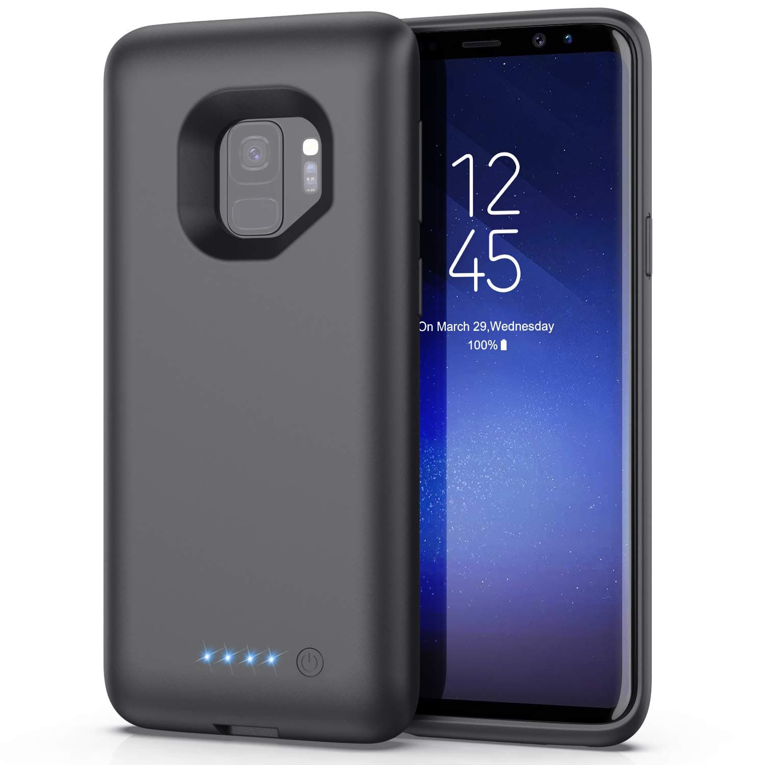 Battery Case for Samsung Galaxy S9,[6000mAh] Protective Charging Case Extended Charger Cover for Samsung Galaxy S9-5.8 inch