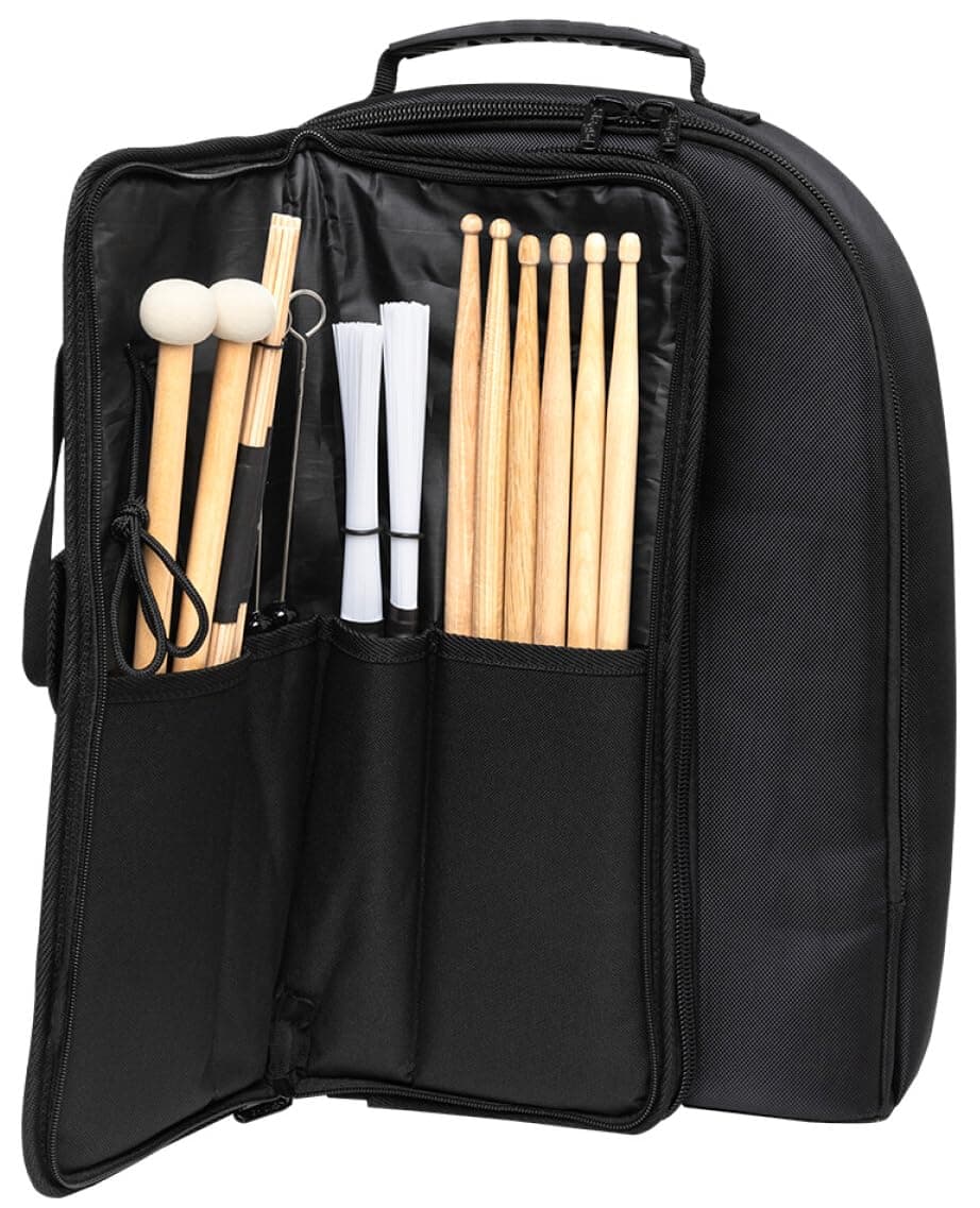 Gearlux Drummers Backpack with Removable Stick Bag, Card Holder Compartment, Holds 10 Pairs of Drumsticks