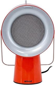 Wired Range Hood | Portable Kitchen Exhaust Fan with 2 Activated Charcoal Air Filter & Stainless-steel Oil Filter | Easy to Clean - Ideal for Indoor Cooktop Use (Cadmium Orange)