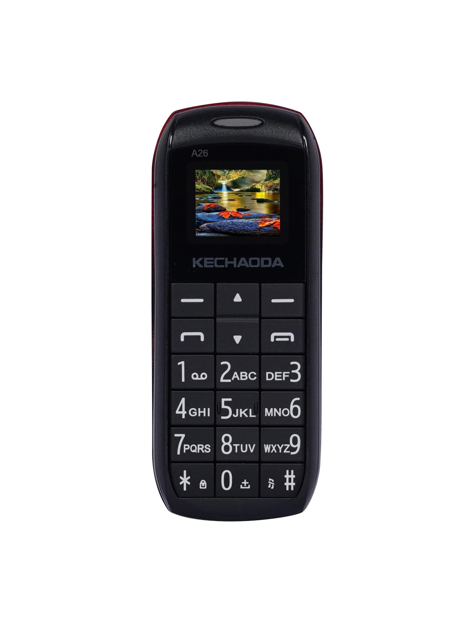 KECHAODA A26 Dual Sim Mobile Phone (Bluetooth Size, Red+Black)
