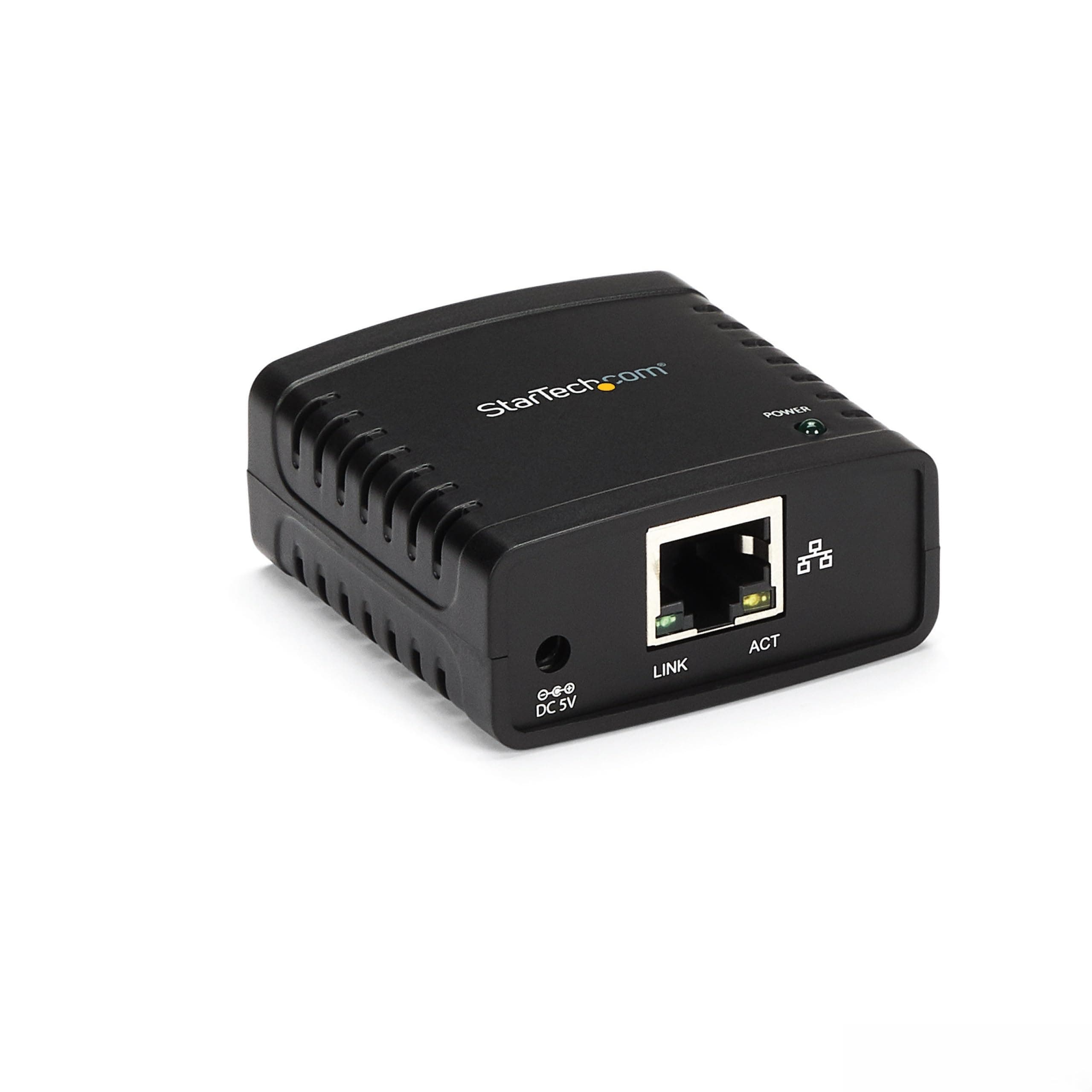 StarTech.com 10/100Mbps Ethernet to USB 2.0 Network Print Server - Windows 10 - LPR - LAN USB Print Server Adapter (PM1115U2)