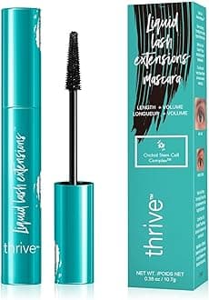 Black-Thrivess Mascara Liquid Lash Extensions, Mother's Day Mascar a Liquid for Thrives Lash Extensions Mascara-Brynn Thick and slender (Rich Black 10.7g）0.38 OZ