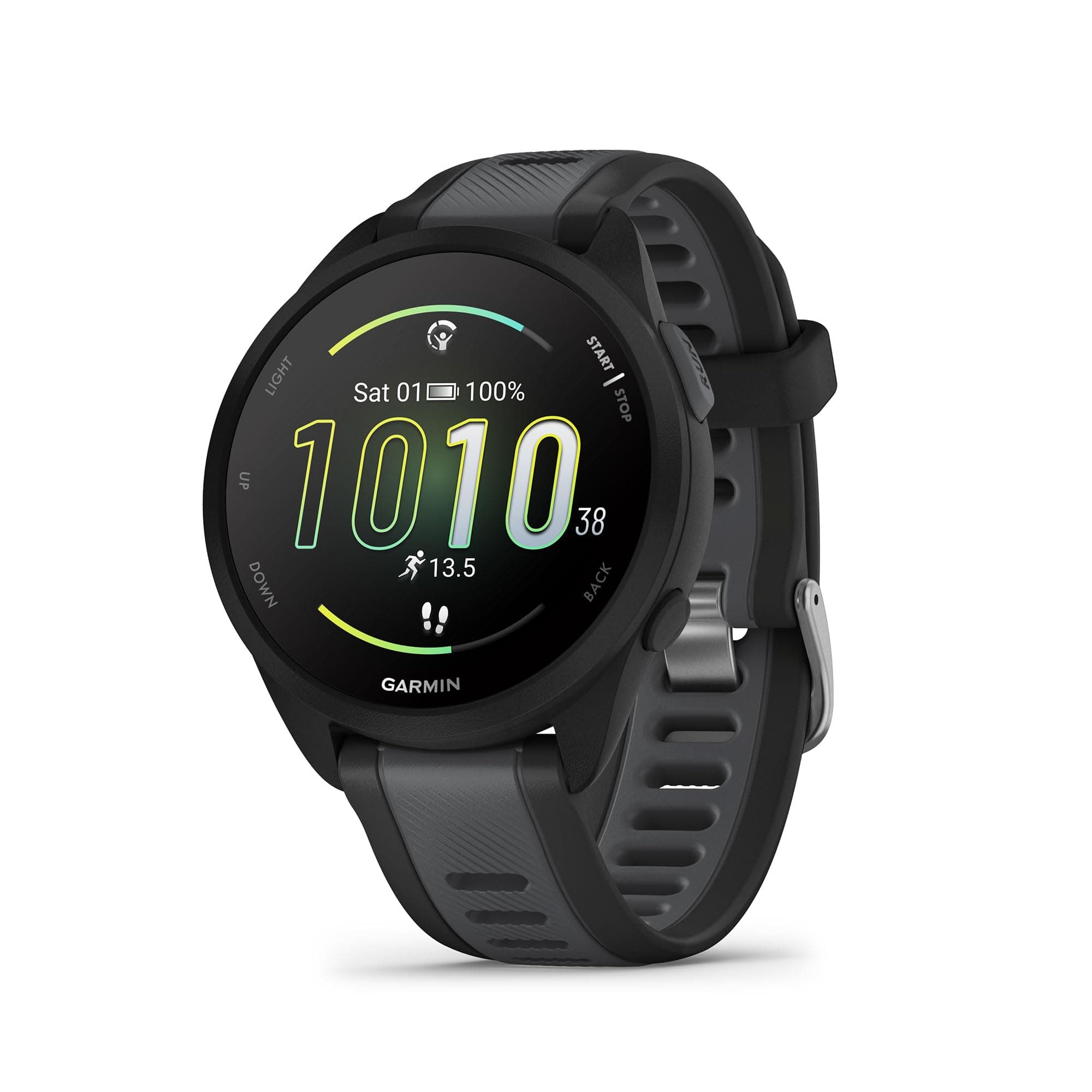 Forerunner 165, Easy to Use Lightweight GPS Running Smartwatch, AMOLED Touchscreen, Advanced Training, Insights and Features, Safety and Tracking Features, Up to 11 days Battery Life, Black