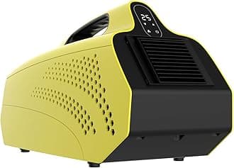 Portable Air Conditioner for Tent for 50 Sq. Ft, 1,500 BTU AC Unit with Fan Mode for Truck Van Outdoor Camping Small Rooms, Windowless Air Cooler with Dual Hoses