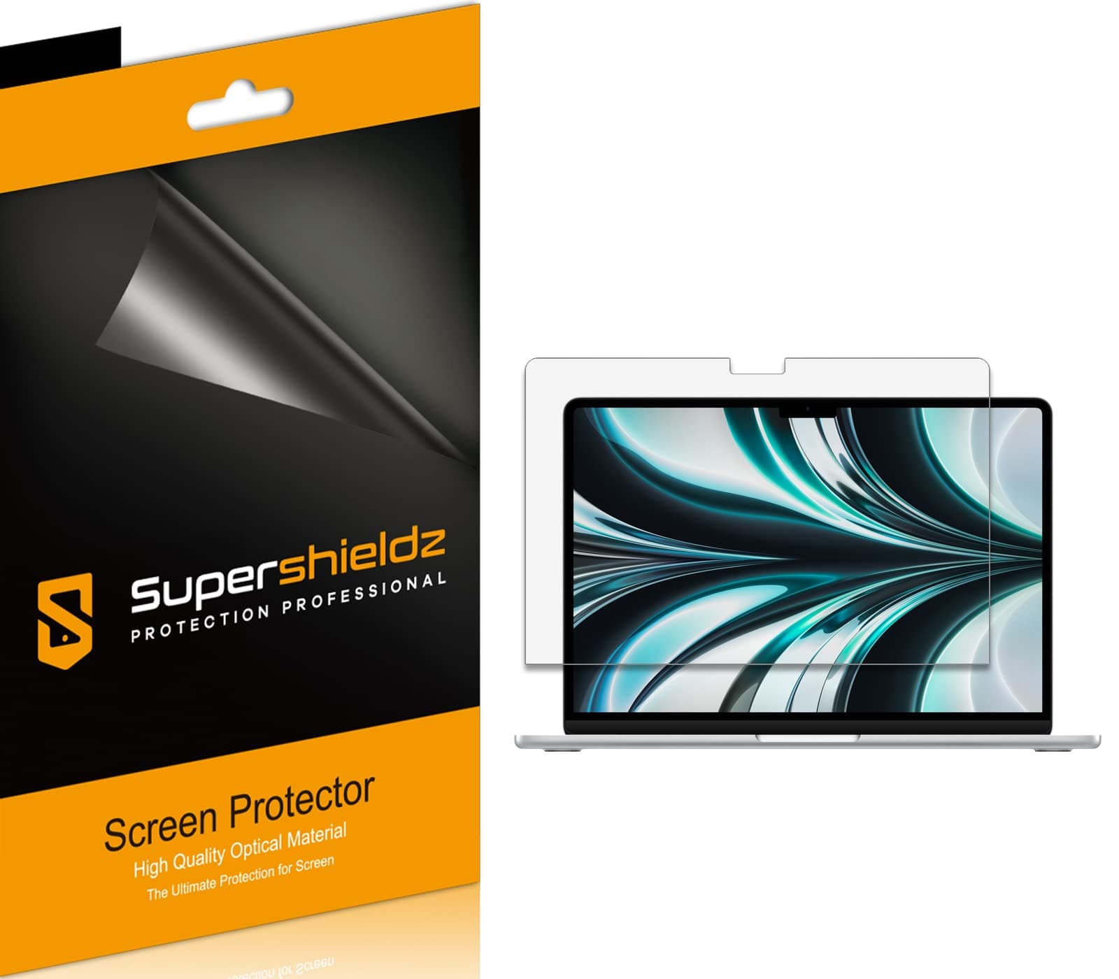 Supershieldz (3-Pack) MacBook Air 13.6" (M3/M2 Chip, 2024/2022 Release) Screen Protector for High Definition Clear Shield (PET)