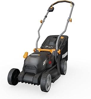 WG733E 20V Brushless Cordless Lawnmower | Up to 200m² | 33cm Cut-to-Edge Deck | IntelliCut | 6-Height Adjust | 35L Grass Bag | 4.0Ah Battery & Charger Included