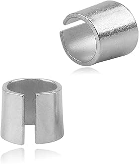 Wevdn 2 PCS Battery Post Shim Lead, Pure Lead Battery Terminal Adapter for Positive & Negative Post, Automotive Battery Terminal Converter Post Adapters, Car Accessories