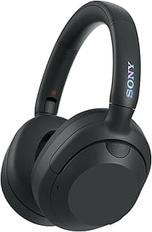 Sony ULT WEAR - Wireless Noise Cancelling Headphones, ULT POWER SOUND, Ultimate Deep Bass, Same Processor as WH-1000XM5, Clear Calls, 30hr Battery, IOS & Android - Black
