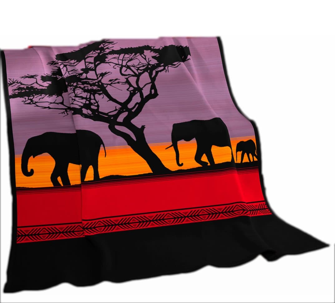 Biederlack Borbo African Dusk Throw Blanket