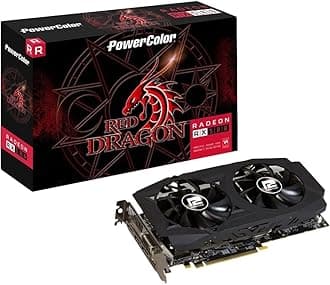 AXRX 580 D5-3DHDV2/OC AMD Radeon RX 580 4GB Red Dragon V2 Graphics Card 8GB AXRX 580 8GBD5-3DHDV2/OC