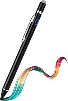 Stylus Pen for Samsung Galaxy Tab A9 A8 A7 - High-Precision Fine Tip Digital Pencil with Magnetic Fabric Cap 2 in 1 Sensitive,Good for Writing,Pencil for Samsung Galaxy Tab A9 A8 A7,Black