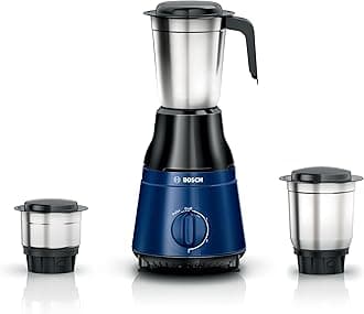 Bosch MG2213C3BI TrueMixx Serie|2-500W Powerful Mixer Grinder 3 Jar Black and Blue