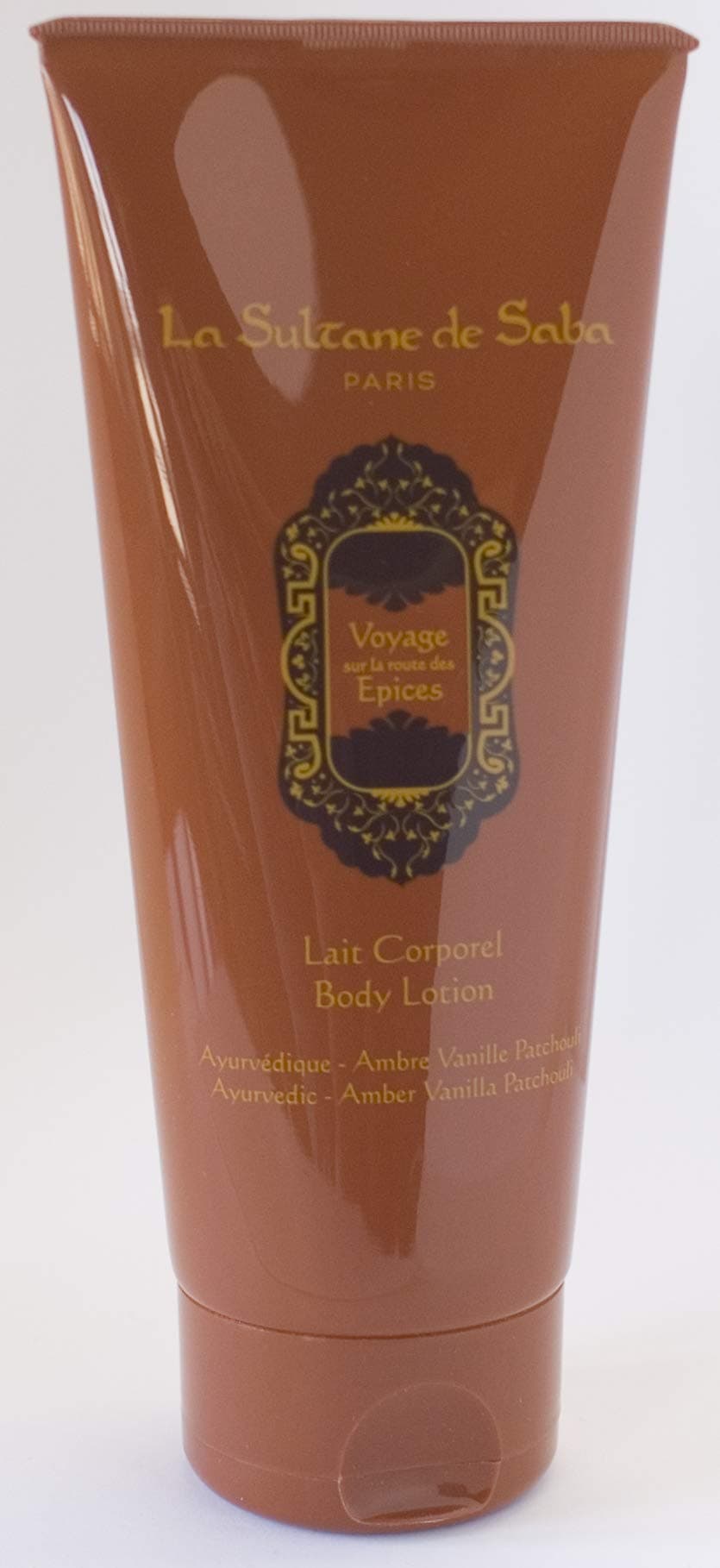 La Sultane de Saba - Body Lotion Amber Vanilla Patchouli scent, 200ml - Traveling on the road of Spices - Ayurvedic treatment