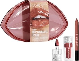 Huda Limited Edition Pink Kit Juicy Bombshell Lip Duo - Lip Pencil and Lip Gloss - Travel Size