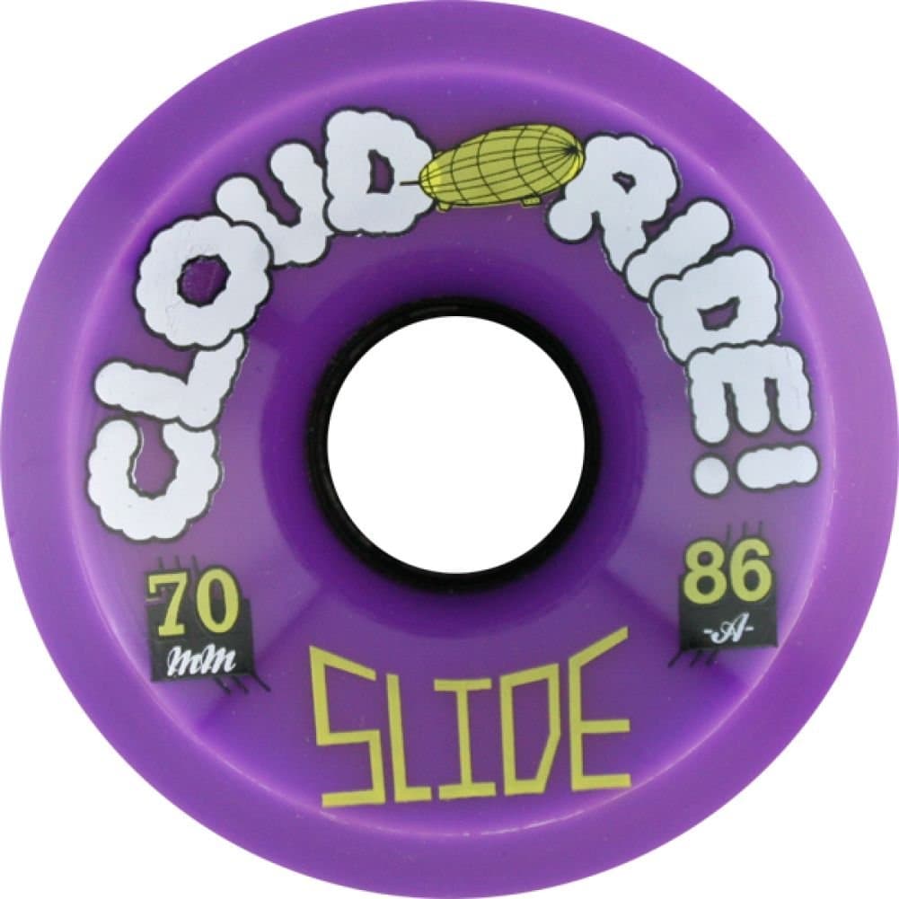 Cloud Ride Slide Longboard Wheels - 70mm 86a Purple by Cloud Ride Wheels
