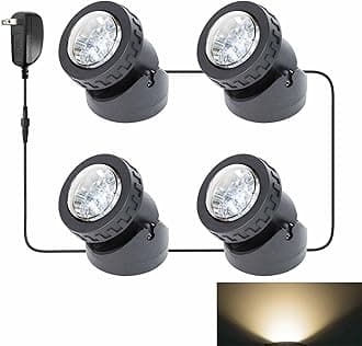 yoosuml Pond Lights, Underwater 12 LEDs Landscape Spotlights, IP68 Waterproof...