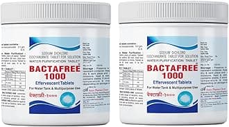 1000 Tab for Water Tank | Purifies 1000 Litres per Tablet, 150 Tablets – Effervescent Disinfectant for Overhead & Underground Water Cleaning (Pack of 2)