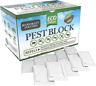 Eco DefensePest Control Pouches - All Natural - Repels Rodents, Silverfish, Spiders, Roaches, Ants, Squirrels, & Other Pests