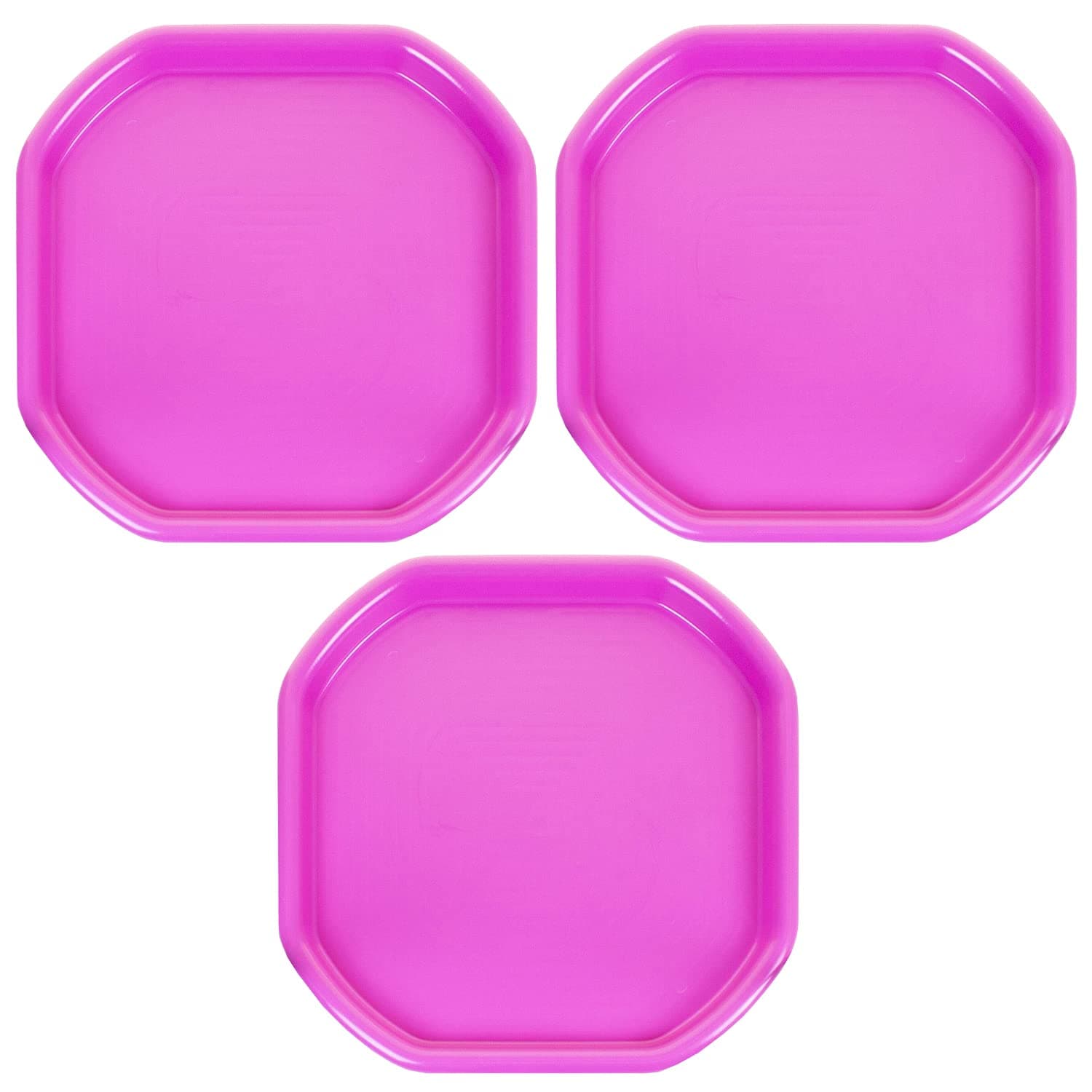 Childrens Fun Play Sand Pit Tray Plastic Small Mixing Tray 70CM X 70CM Tuff Kids Messy Activities for Cement Mortar and Sand Plastering. (3, Pink)