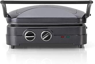 Style Collection Griddle and Grill with Removable Plates, Midnight Grey