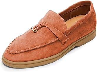 Milooey shoes Women's Round Toe Flat Loafers Comfort Slip On Moccasins Lightweight Driving Penny Loafer Casual Dress Walking Shoes Size 4-16 US