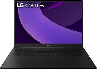gram Pro 17-inch Lightweight Laptop Computer, Intel Evo Edition Powered by Intel Core Ultra7 255H Processor, Windows 11 Home, 16GB RAM, 1TB SSD - Obsidian Black