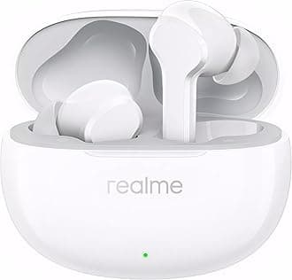 Realme Buds T110 with AI ENC for Calls, Fast Charging Bluetooth Headset (Pop White) - International Version