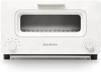 BALMUDAThe Toaster | Steam Oven Toaster | 5 Cooking Modes - Sandwich Bread, Artisan Bread, Pizza, Pastry, Oven | Compact Design | Baking Pan | K01M-WS | White | US Version