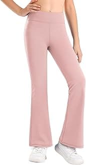 Stelle Girl's Flare Leggings High Waisted Yoga Pants Bootcut Dance Casual Pants Activewear Kids Bell Bottoms