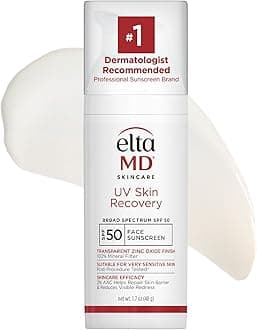 EltaMD UV Skin Recovery Face Sunscreen with Zinc Oxide, All Mineral, Safe for Sensitive Skin SPF 50