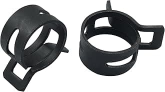 30Pcs Spring Band Type Clips 16mm(5/8 Inch) Air Hose Tube Water Pipe Fuel Hose Line Vacuum Hose Clamp, Fit 16.2-17.9mm OD (Black)