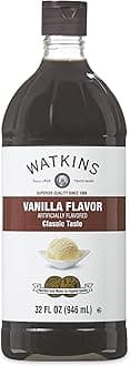 Watkins Vanilla Flavor, 32 Fl. Oz. Economy Sized Bottle, 1 Count (21902)