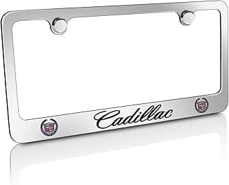 Workmark & Logo Chrome Plated Metal License Plate Frame Holder by Cadillac