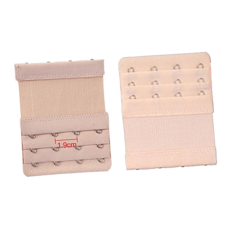 HKDK 2pcs Women Bra Extender Bra Strap Extension 4 Hook 3 Rows
