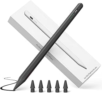 Pencil for Apple iPad 10th Generation, 2025-2018 Fast Charge & Palm Rejection Stylus Pen for iPad 10/9/8/7/6th Gen, Air 11"-13"/M3/M2/5/4/3rd, Pro 11"/12.9"/13"/M4, Mini 6/5th - Black