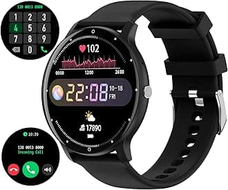Smart Watch for Android Phones iOS Phone Ultra Thin Smartwatch Heart Rate Monitor Fitness Tracker with Blood Pressure Pedometer Calorie Counter Watch for Women Men