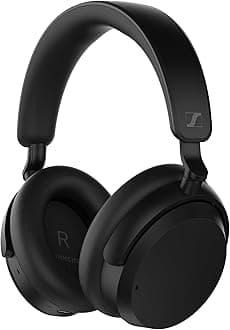 ACCENTUM Wireless Bluetooth Headphones Noise Cancelling - Up to 50HR Playtime, Hybrid Noise Cancelling (ANC), All-Day Comfort, Bluetooth Over Ear Headphones for School, Traveling, Black