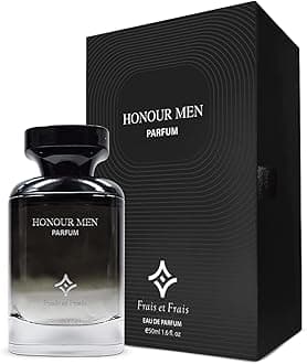– Honour Men Perfume 50ML - Eau de Parfum - Men's Leathery & Musky Fragrance with Bergamot, Leather & Ambroxan