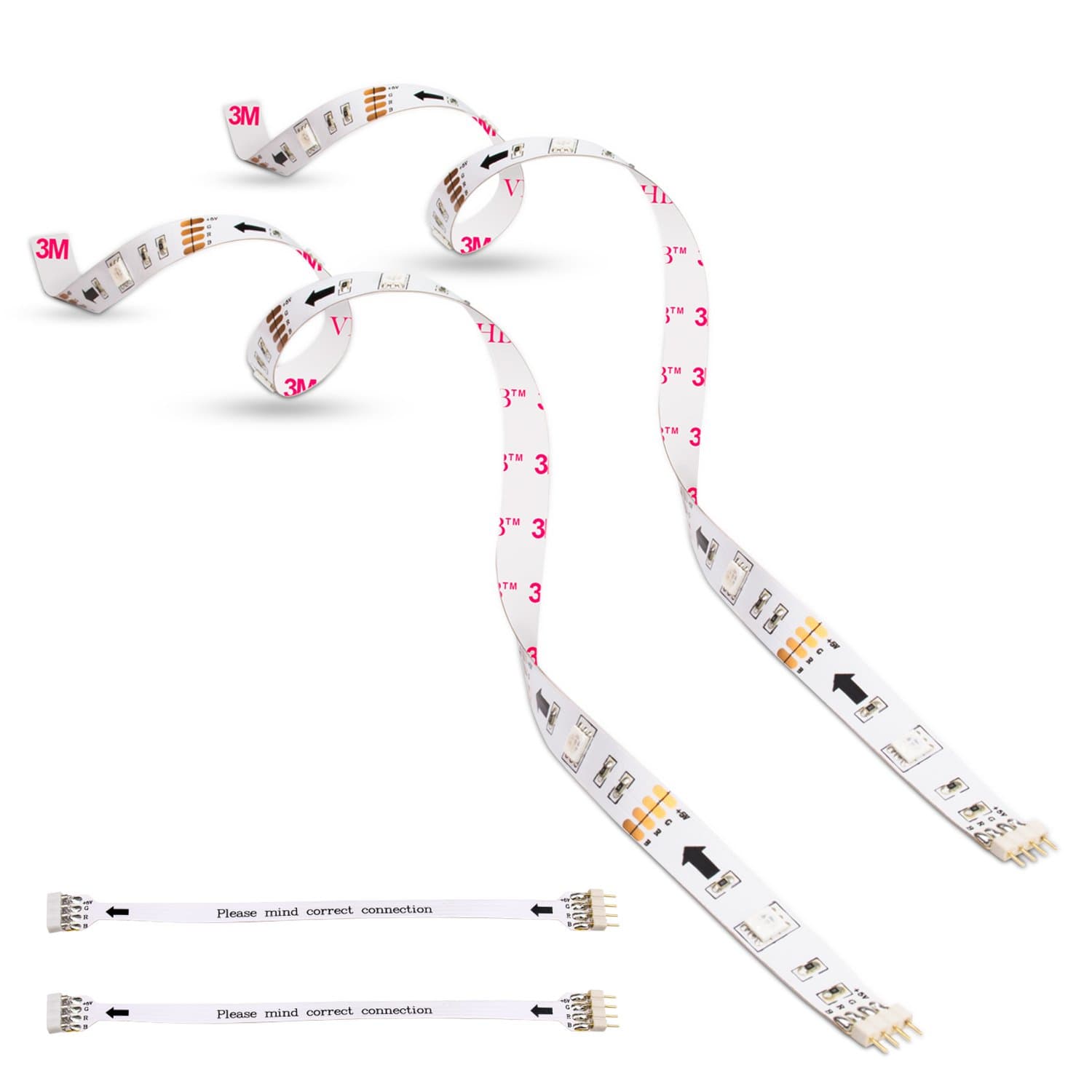 Led Light Strip,ViLSOM 2 X 50cm Extension TV Backlight kit for Over 60 Inch HDTV