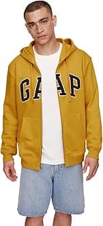 GAP Logo Heritage Hoodie Hooded Full Zip Sweatshirt