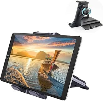 Funito 2 in 1 CD Slot Tablet Car Mount, Universal CD Player Car Phone Mount, Compatible with Samsung Galaxy/iPad Mini/iPad Air/iPad Pro/iPhone Xs Max/XS/XR/GPS (4"-10.5" Tablets & Cellphones)